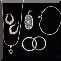 J06. Sterling silver jewelry. 